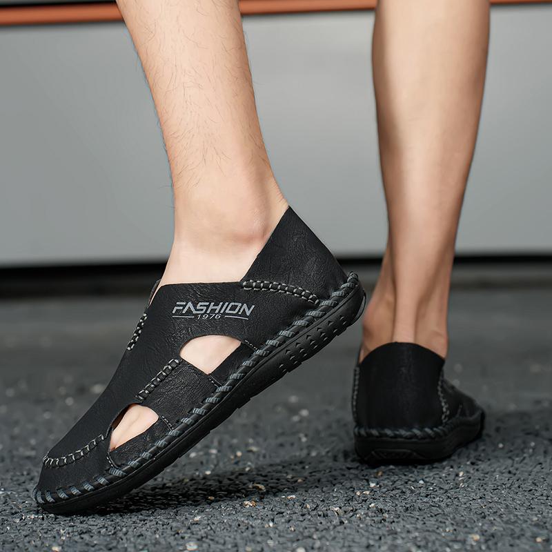 Модная кожаная мужская обувь — фото 6