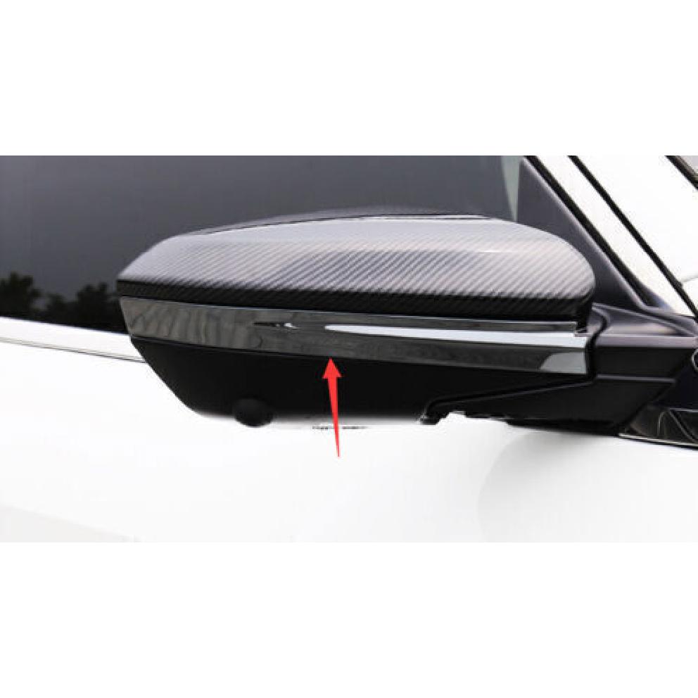 2X Fit For Honda Civic Rearview Mirror Decor Strip 2016-2021 Trim Black Titanium