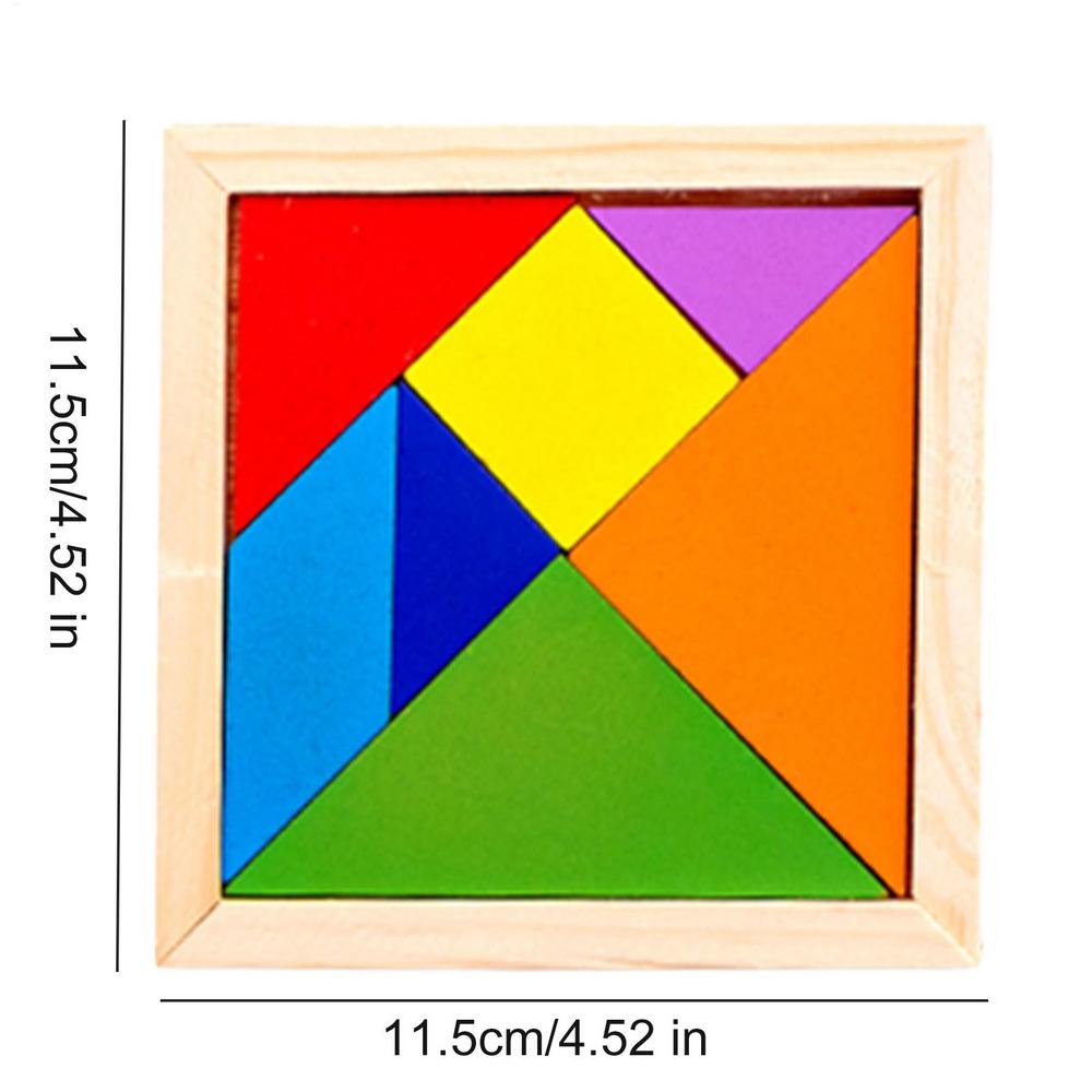 

Kids Learning Puzzle Geometry Early Education Activities Wooden Preschool Puzzle Blocks for Home School Apartment Vacation