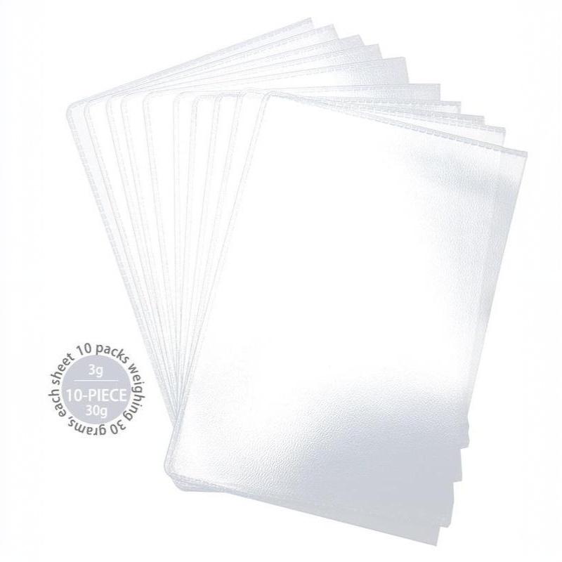10Pcs Universal Transparent Pvc Protective Bag For Passport Pages Neutral/Unisex Daily Use Casual Travel