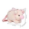 Women Cartoon Cute Fluffy Pink Pig Bag Animal Crossbody Bag Shoulder Bag
