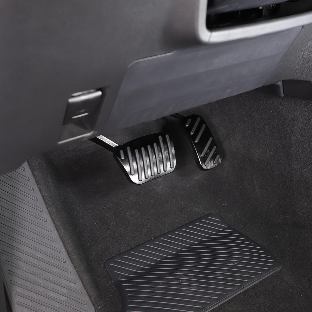 Black Footrest Gas Brake Pedal Trim Cover For Toyota Land Cruiser LC250 24+