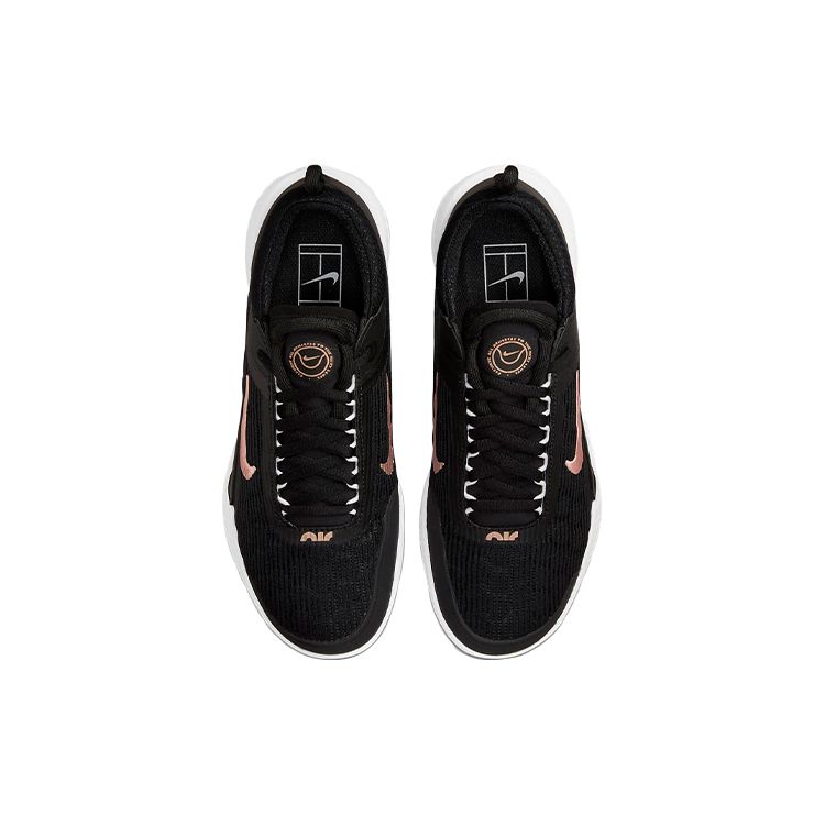 Nike Court Zoom NXT Black Metallic Red Bronze Women Sneakers White DH0222-091
