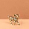 Brass Copper Handcrafted Set of Twelve Zodiac Animal Ornaments: Rat, Ox, Tiger, Rabbit, Dragon, Snake, Horse, Sheep, Monkey, Rooster, Dog, Pig.
