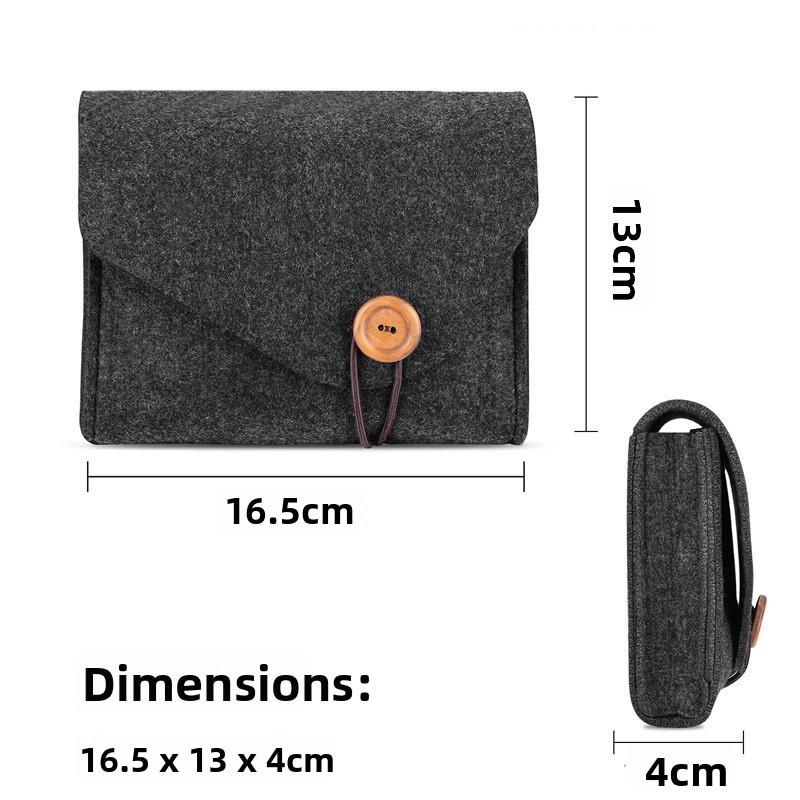 Felt Power Pack Mobile Multifunctional Data Cable Storage Bag Mobile Phone Power Bank Mouse Storage Bag