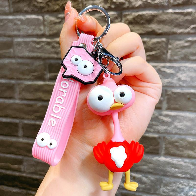 

Cute Flamingo Keychain Great For Graduations And Holiday Gifts Unique Design рожевий