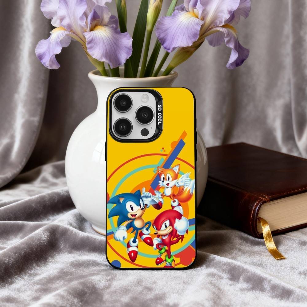 S-Sonic-C The H-Hedgehog-G Game  Phone Case For iPhone17,16,15,14,13,12,11 Plus,Pro Max Candy Silver Plated Inside Cover