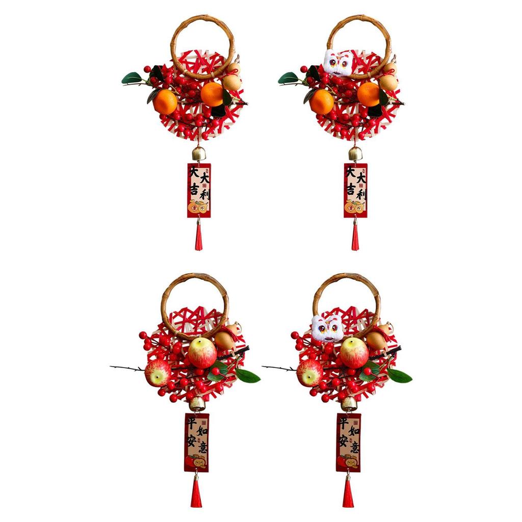 Door Handle Pendant New Year The Year of The Snake Wall Hanging Wreath for Party Spring Festival Indoor Front Door Office