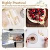 8/20 Pcs Cake Knife Fork and Server Set 410 Stainless Steel Tableware Set Wedding Cake Cutting Kit for Wedding Birthday Kitchen