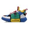Li Ning Crianças Wudao 2 Ace Semana de Moda Moderno Cano Médio Sapatos de Basquete Sapatos de Basquete Infantil Azul Verde YKBN048-1