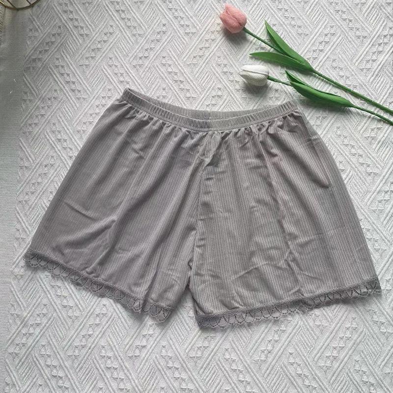 

Женские летние кружевные защитные шорты, длина три четверти, защита от воздействия, не скручивается, Ice Silk, можно носить на улице Plus Size (120-150 lbs)