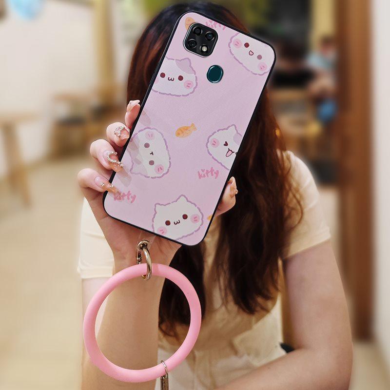 

Cute Solid Color Phone Case For ZTE Blade V2020 Vita/Blade20 Smart/10 Smart Soft Case Creative Dirt-resistant Bracelet ZTE Blade V2020 Vita/Blad