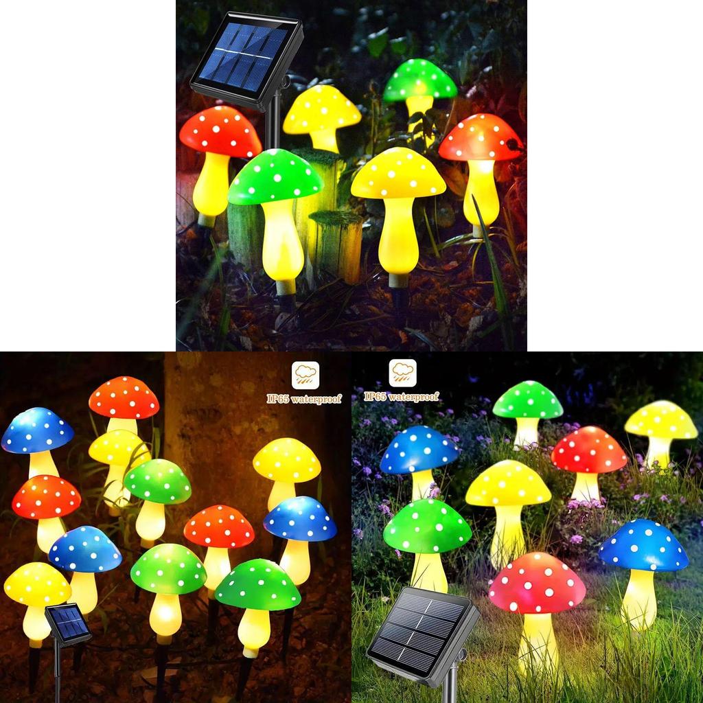 Pilz Solar Lichterkette Außen Garten Deko Dekorative Lampe Für Weihnachtsveranstaltungen