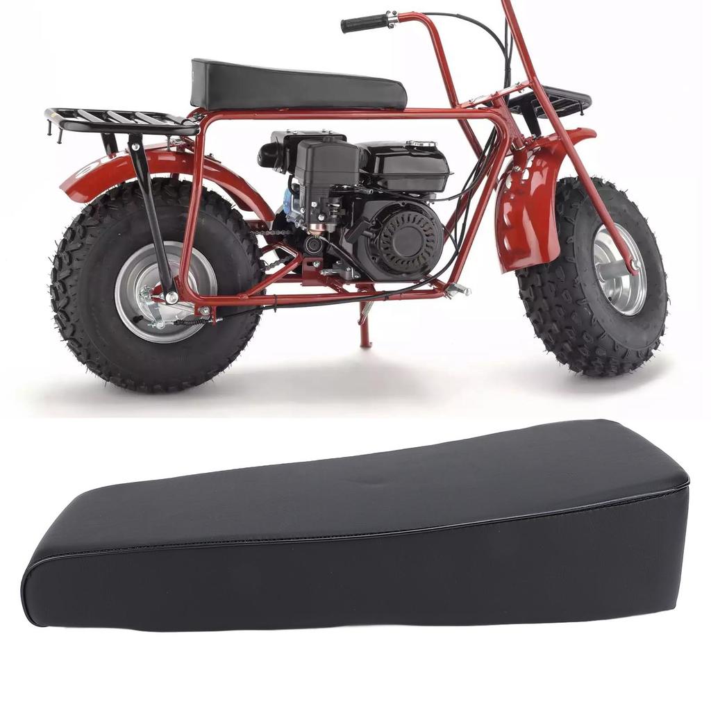 19 Zoll Mini-Bike-Sitz PU-Leder Stoßdämpfendes Schaumstoff-Sitzpolster für Ct200u 196cc Ct200 200cc Motor 6,5 PS Mini-Bike-Sattel