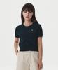 Who.A.U Steve R-Neck Plain Short Sleeve Sweater/Whkag2425F