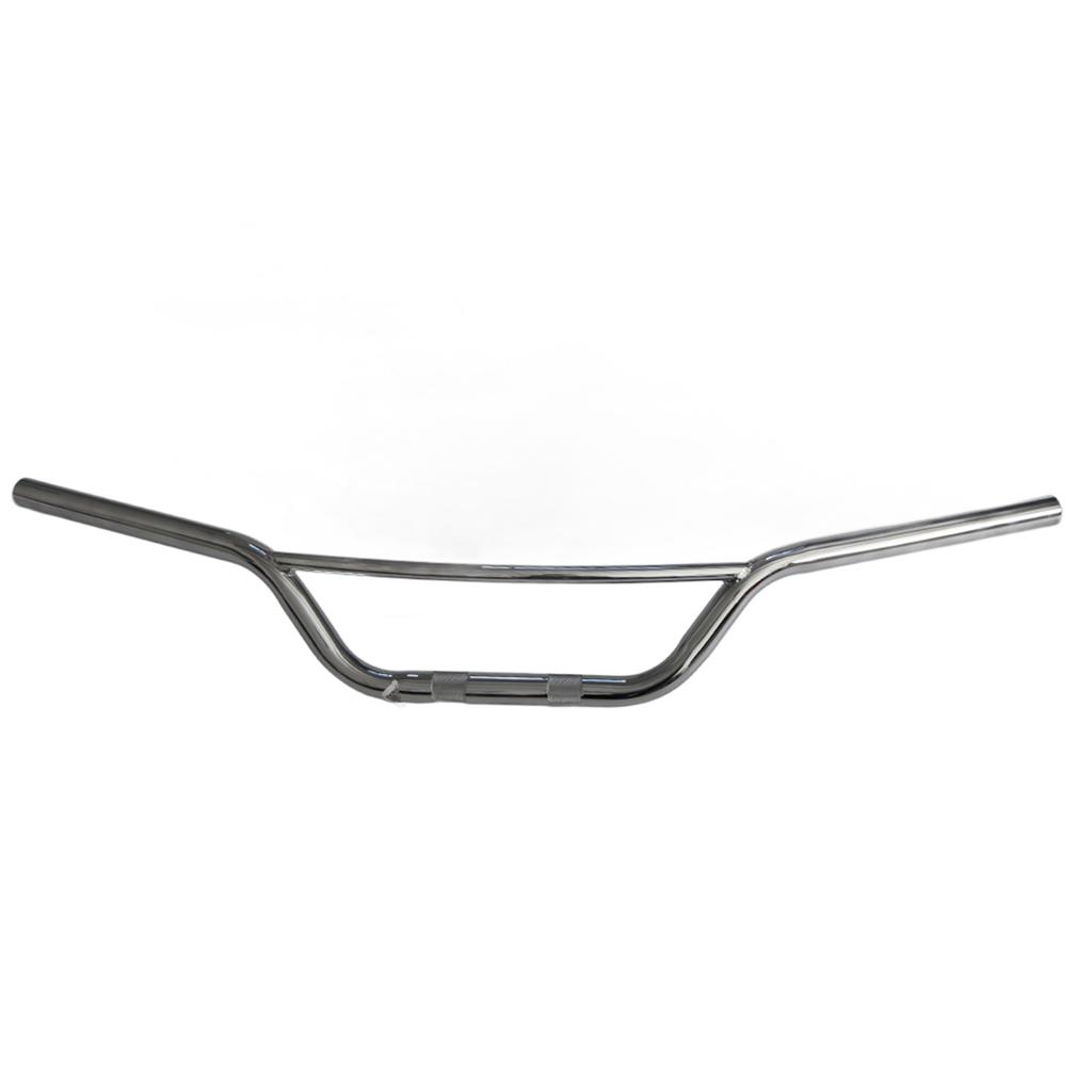 Universal Motorcycle Modification Retro Handlebar Drag Bar Replacement Part 25mm 1in Silver