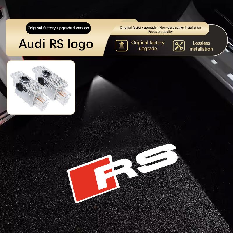 For Audi A4 B5 B6 B7B8 A1 A3 8V 8P 8L A6 C5 C6 C7 A5 A7 A8 Q3 Q5 Q7 TT S3 S6 Sline Quattro Led Car Logo Laser Welcome Door Light