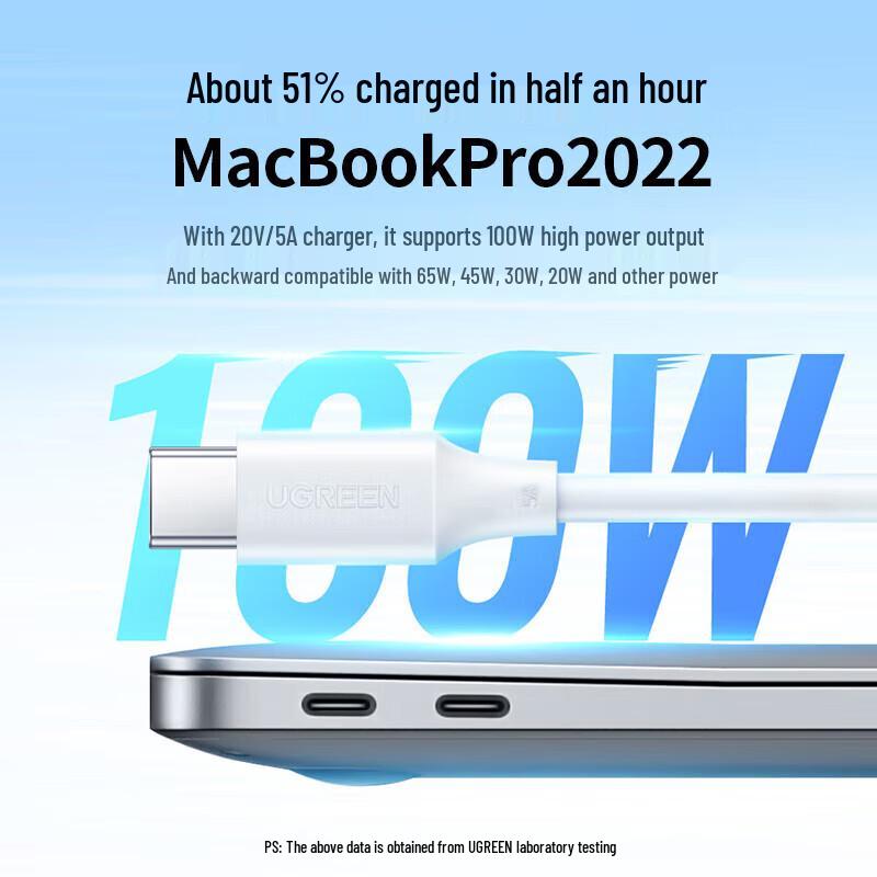 Ugreen 15174 100W USB-C To USB-C Fast Charging Cable