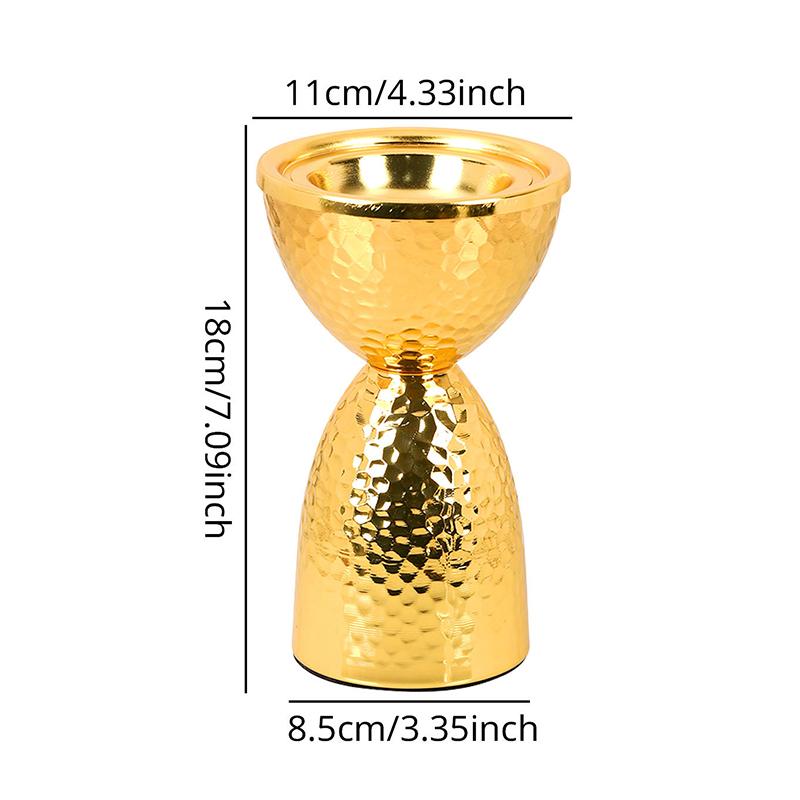 1PC Handicrafts Tabletop Metal Simplicity Iron Tea Rooms Incense Burner Elegant Heat-resistant Ornaments Stability