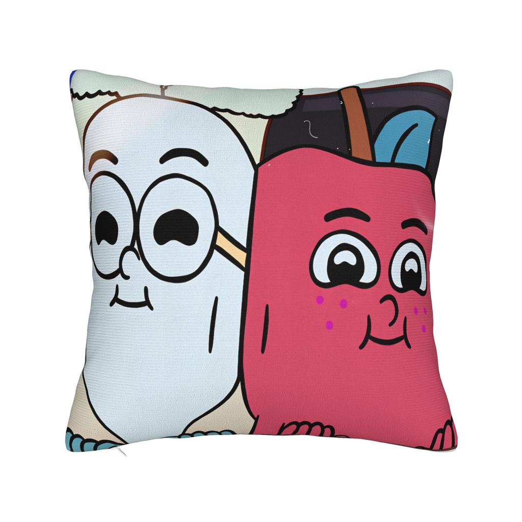 Apple and Onion Pillow Cover Comfy Cushion Cover Funny Pillow Case For Office Car Home Decor
