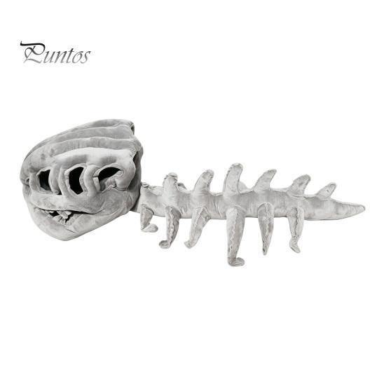 Costume di Halloween per Animali Domestici Piccoli, Costume da Scheletro di Dinosauro per Gatti, Abito con Cappuccio in Peluche, Abbigliamento Carino Spaventoso e Comodo per Gattini, Dolcetto o Scherzetto, Foto Divertente