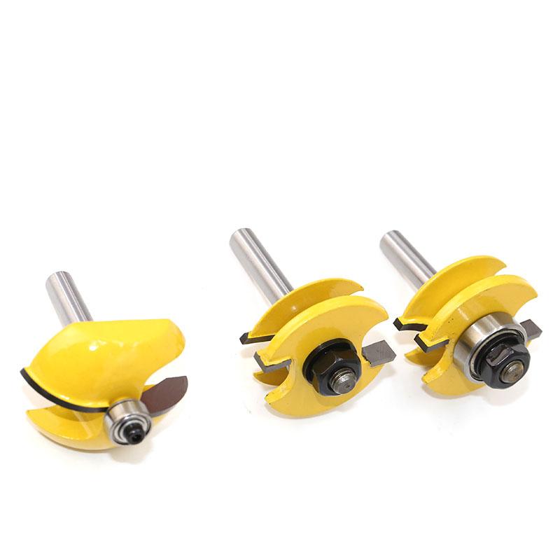 3 stücke 8mm Schaft Erhöhte Panel Schrank Tür Router Bit Set Holzbearbeitung Cutter Holz Router Bits Hartmetall Bit Tür messer