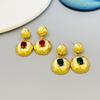Retro High-End Personalized Earrings Medieval Fashion Chinese Trendy Zircon Stud Earrings