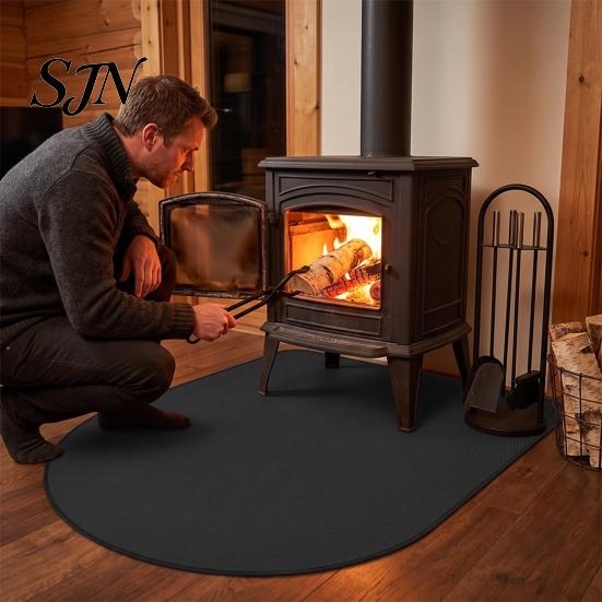 Safe Floor Protector for Pets under Grill Mats Outdoor Grill, Double-Sided Fireproof Pad Indoor Reusable Stove Mat Home Fireplace, Heat Resistant