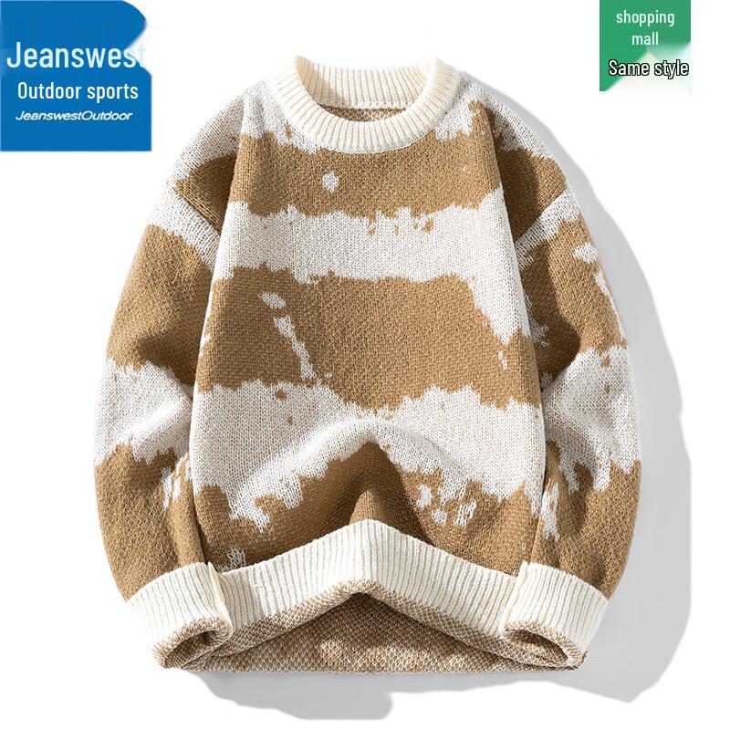 

Jeanswest Men s Casual Outdoor Round Neck Knit Pullover 3XL