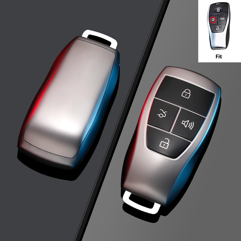 

Metallic Gray Tpu For Baic X55 X35 X75 Ii Evo 5 Beijing Bj40 Bj80 Bj30 Bj60 Bj90 Bj20 F40 U7 X7 Ex5 Eu5 Car Key Case Cover Fob