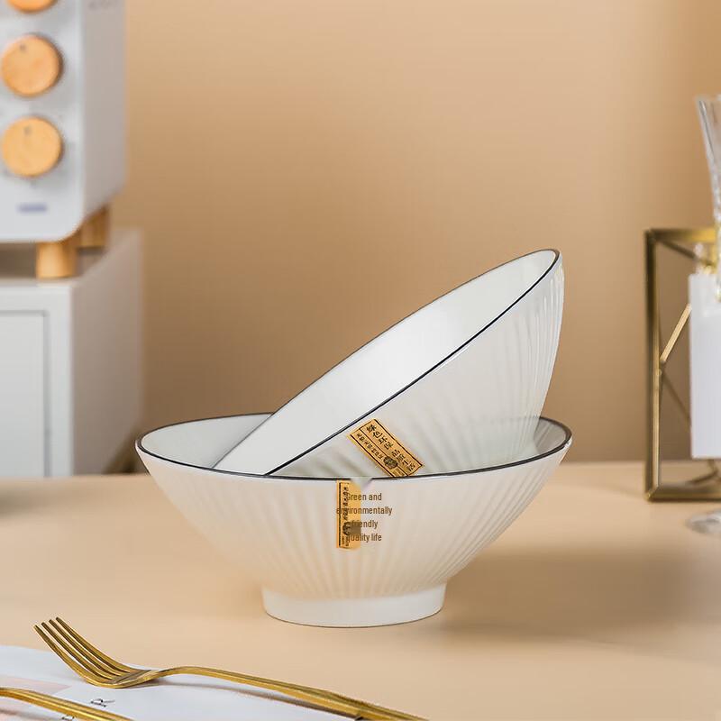 Jingdezhen Nordic Underglaze Ceramic Noodle Bowl