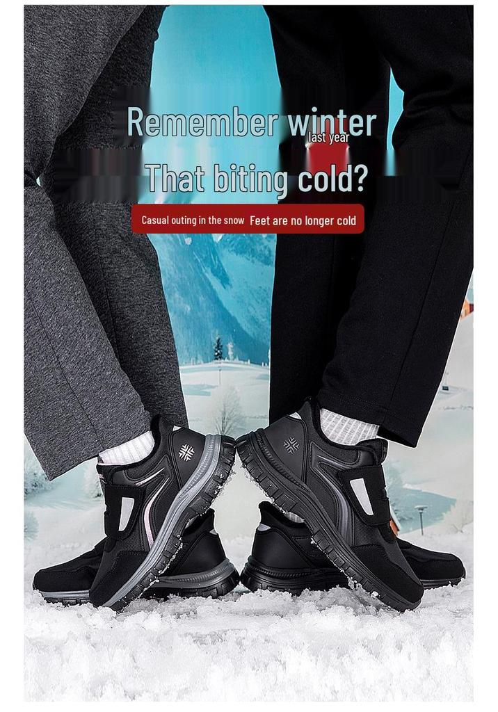 Zhang Kaili Women's Autumn/Winter Anti-slip Warm Walking Shoes for Middle-aged & Elderly