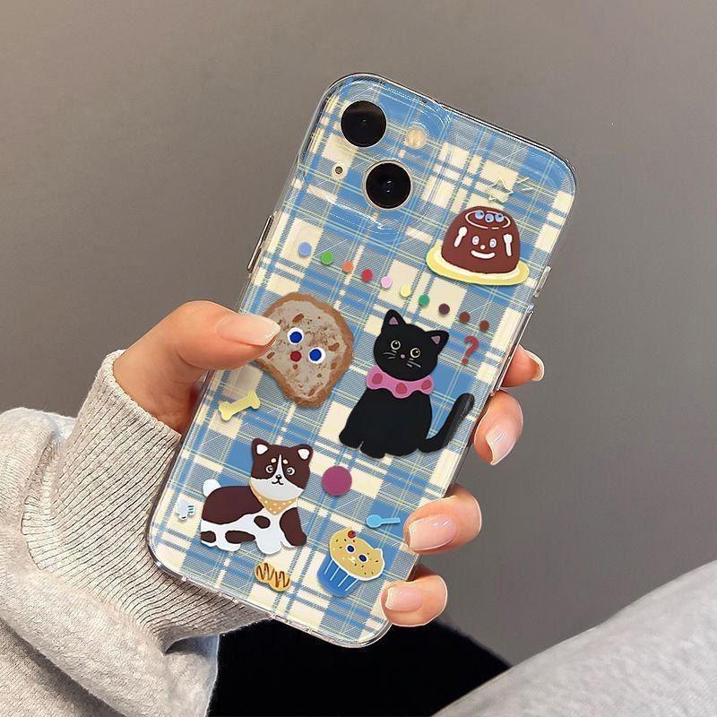 Bread Kitten Puppy Suitable for Apple 15 Mobile Phone Case 14promax Silicone 13 Transparent 12 Premium 11 All-inclusive XS