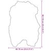 Icelandic Sheepskin Seat Cushion Cream 70 x 110 cm