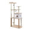 Large 5-Tier Cat Tree with Sisal Posts and Washable Felt