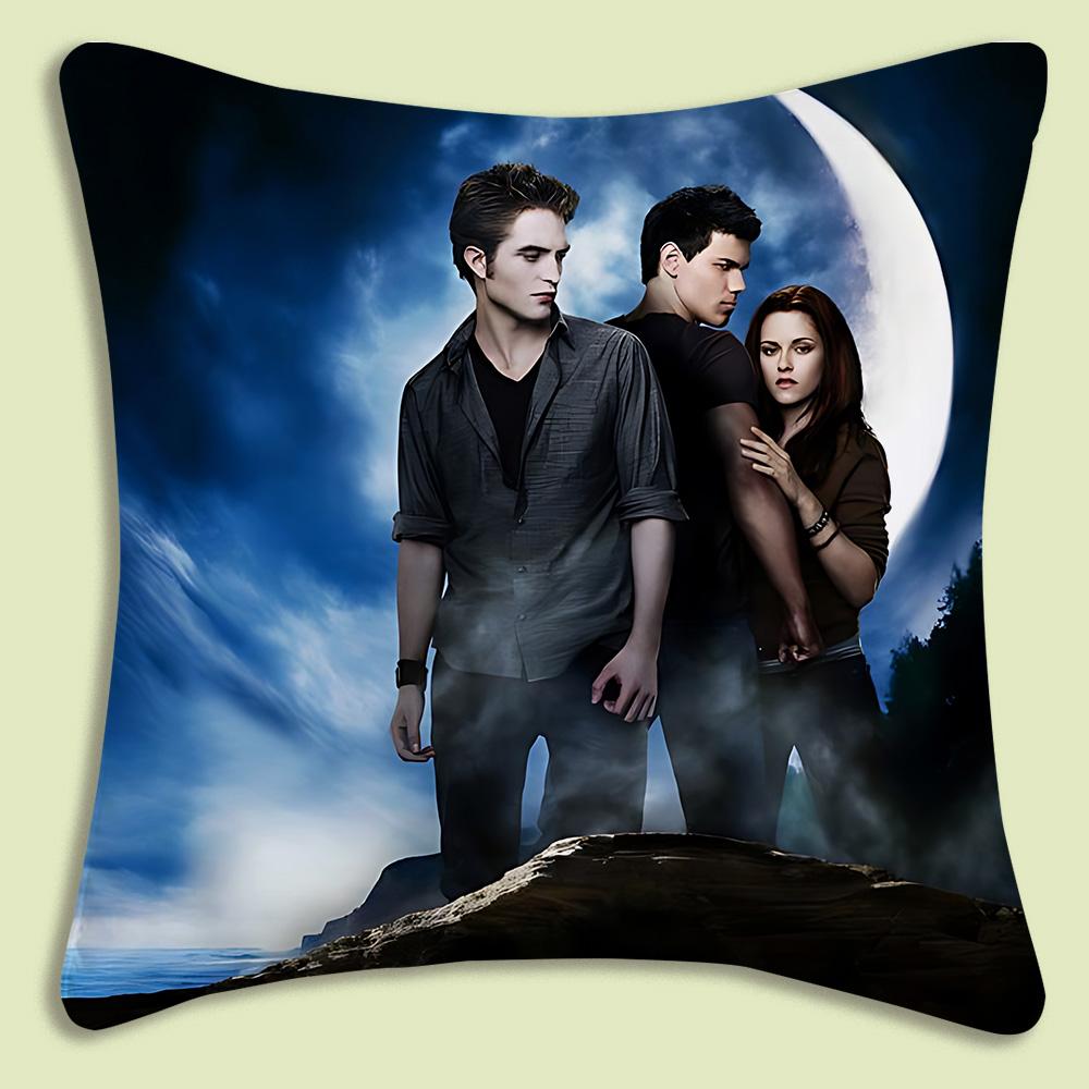 La Saga di Twilight Edward Cullen Copricuscini Moderni Cartoni Animati Divano Decorativo Casa Stampa Double-Sided Peluche Corto Cuscino Carino