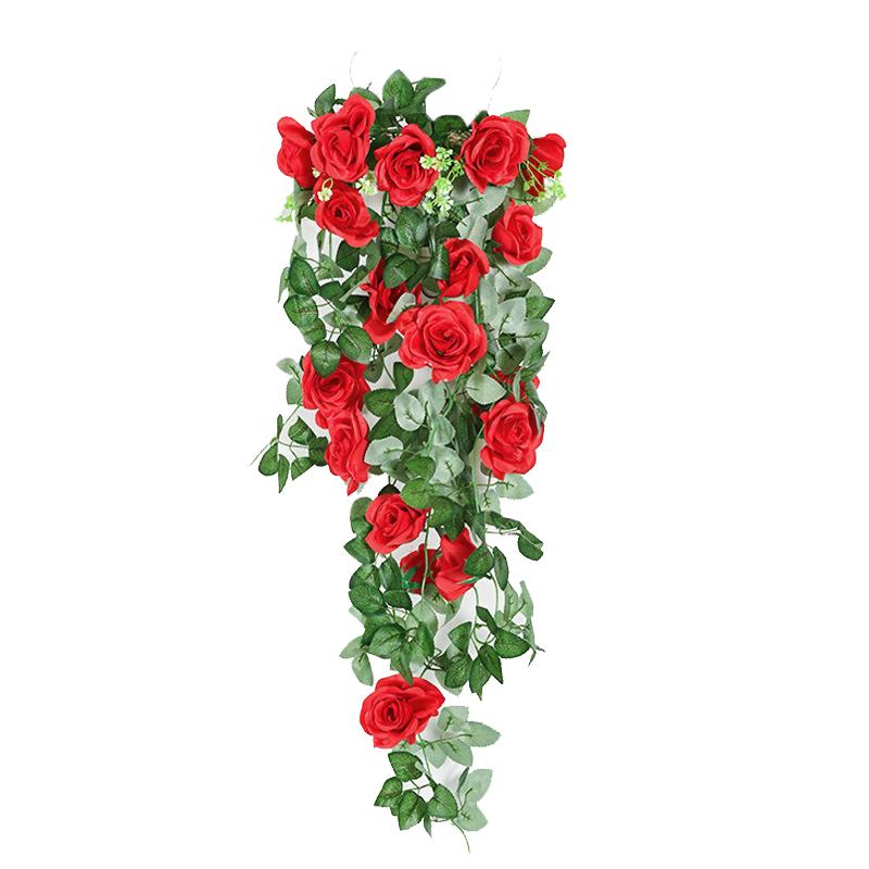 Artificial Flowers 90cm Silk Rose Fake Garland Vine Ivy Plant Leaves Decor Home
