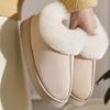 Couple Winter Fluffy Cotton Slippers, Indoor Non-Slip Warm Plush House Slippers for Men Women Home Use