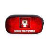 Skibidi Toilet Cartoon Pen Case With Printed Characters Students School Supplies Multi Compartment Pencil Bag