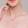 Tancise S925 Sterling Silver Pendant Necklace Women's Fashion Versatile Necklace Fashion Gift