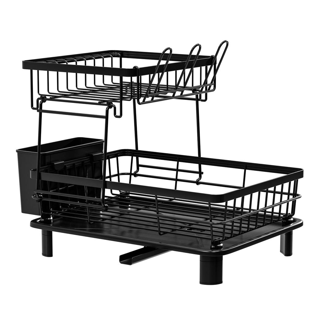 1pc Dish Rack,Kitchen Dish Drying Rack,Kitchen Dish Organizer Rack,2tier Tableware Storage Rack