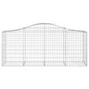 VidaXL Panier de Gabions Arqué Cage à Gabion Mur de Gabion Panier à Pierre Gabion pour Pierre Jardin Patio Extérieur 153394