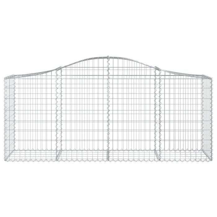 VidaXL Panier de Gabions Arqué Cage à Gabion Mur de Gabion Panier à Pierre Gabion pour Pierre Jardin Patio Extérieur 153394
