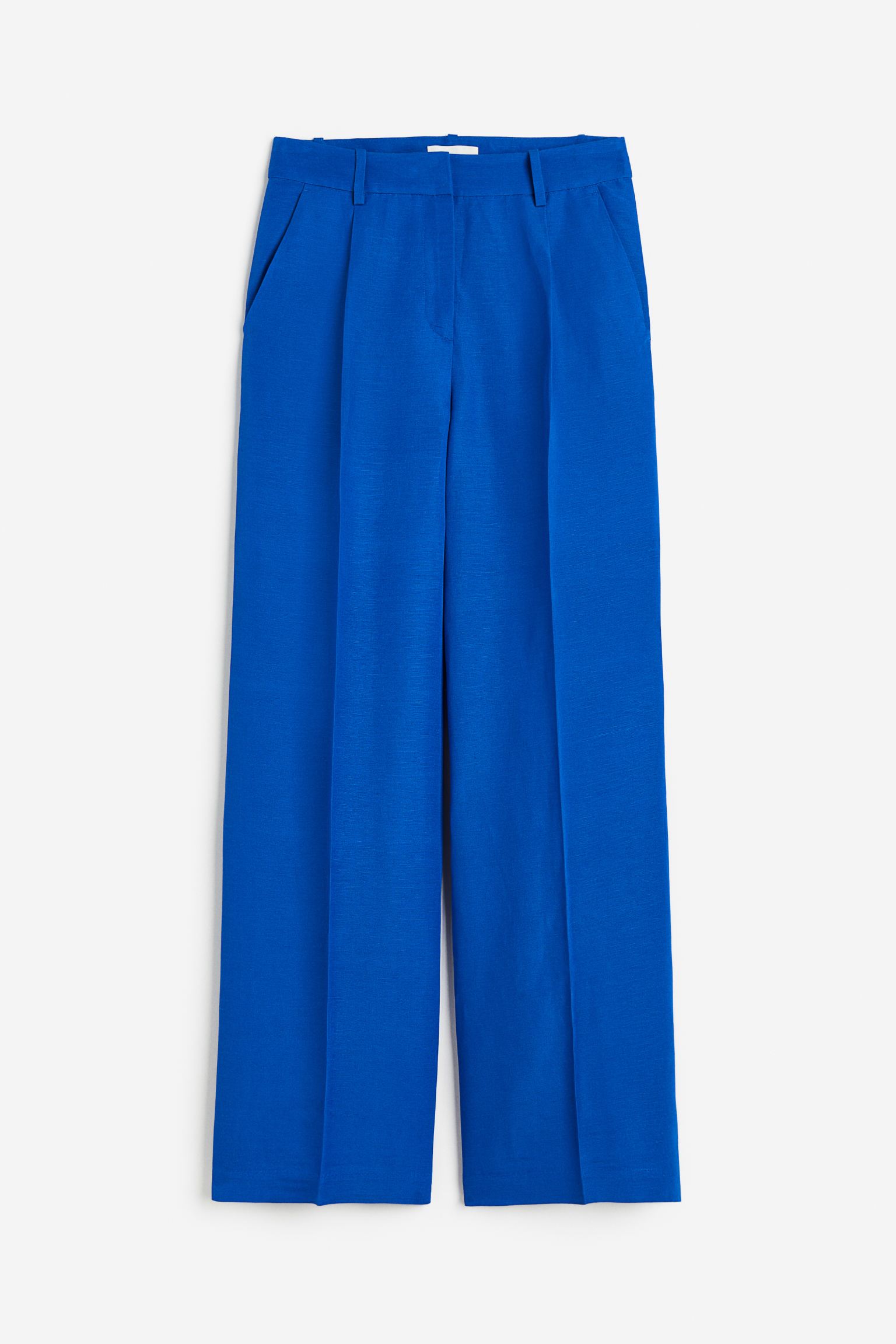 

Linen-blend tailored trousers