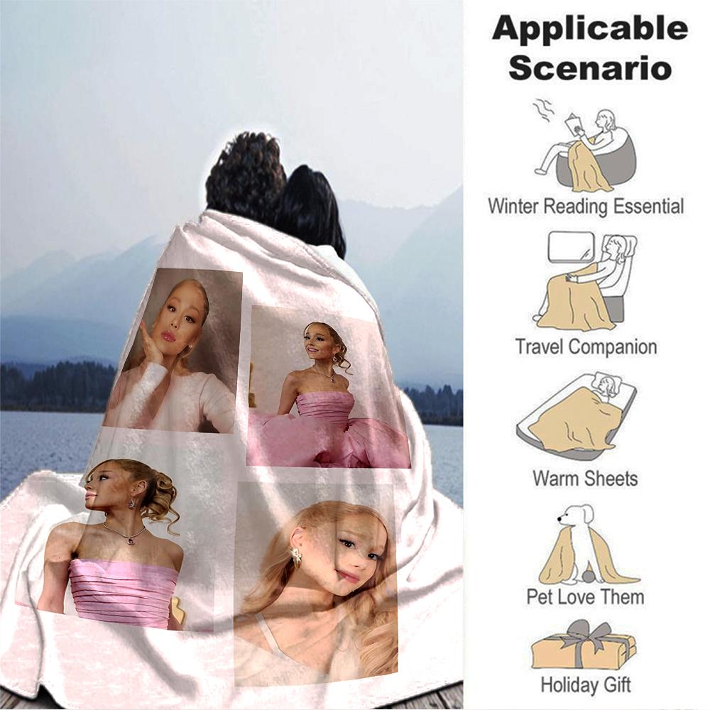 Pink Elegance Collage Blanket Soft Throw Blanket For Home Bedroom Bed Sofa Travel Office Solid Christmas Blanket