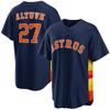 Unisex Embroidered Baseball Jersey Houston Astros 44 Alvarez Fan Style Cotton Sport Top