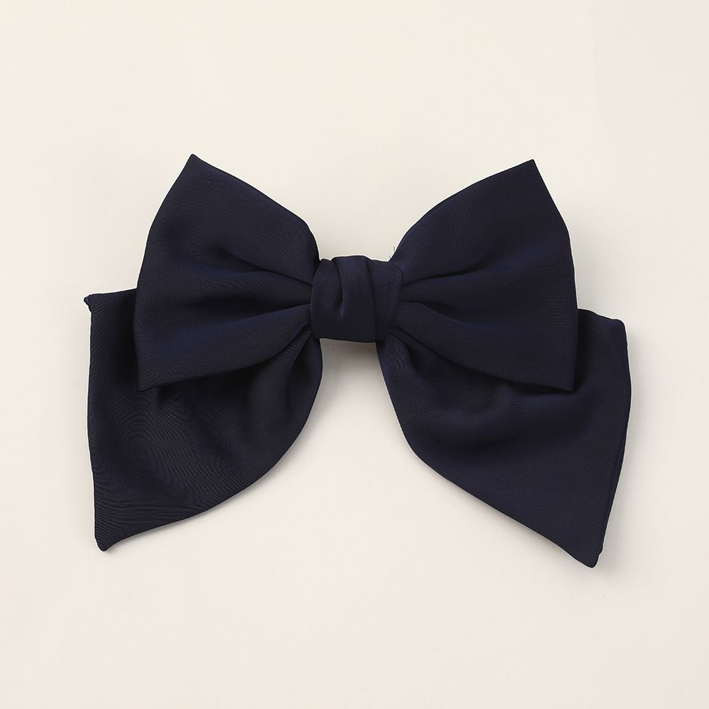 Korean Style Back of Head Clip Spring Clip French Hair Bow Clip Daily Wear Hair Accessory Girls