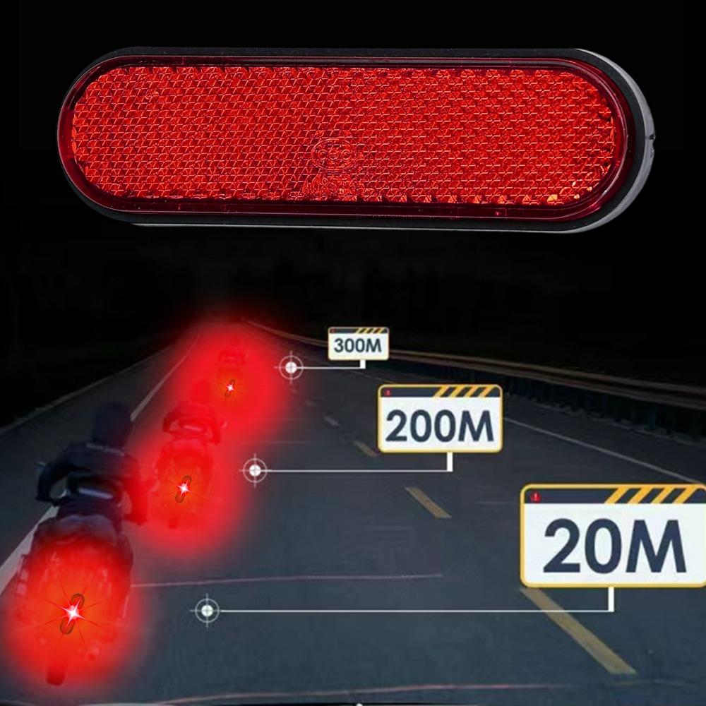 Riflettore Universale Autoadesivo Adesivo di Avvertimento Moto E-bike Sicurezza Notturna Piastra Riflettente Accessori Auto Camion Rimorchio