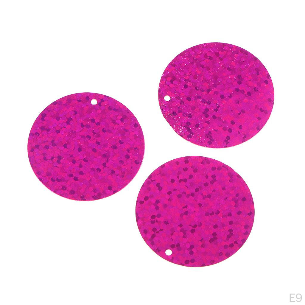 100g / Pack 3cm Round Sequin Paillette Iridescent Spangles For Clothing Sewing Wedding DIY Craft