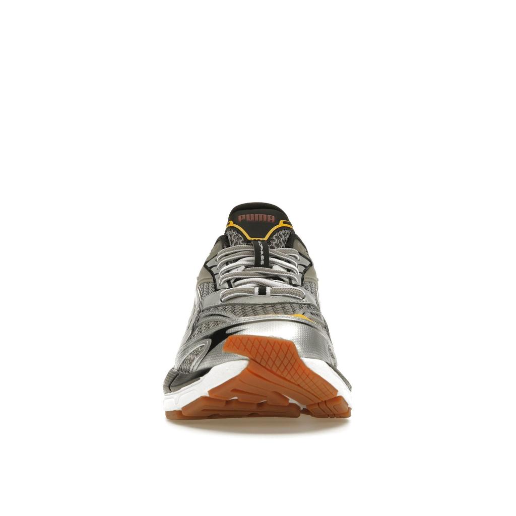 Puma Velophasis Phased - Silber Burgundergelb Unisex Sneaker Schwarz Weiß 389365-05